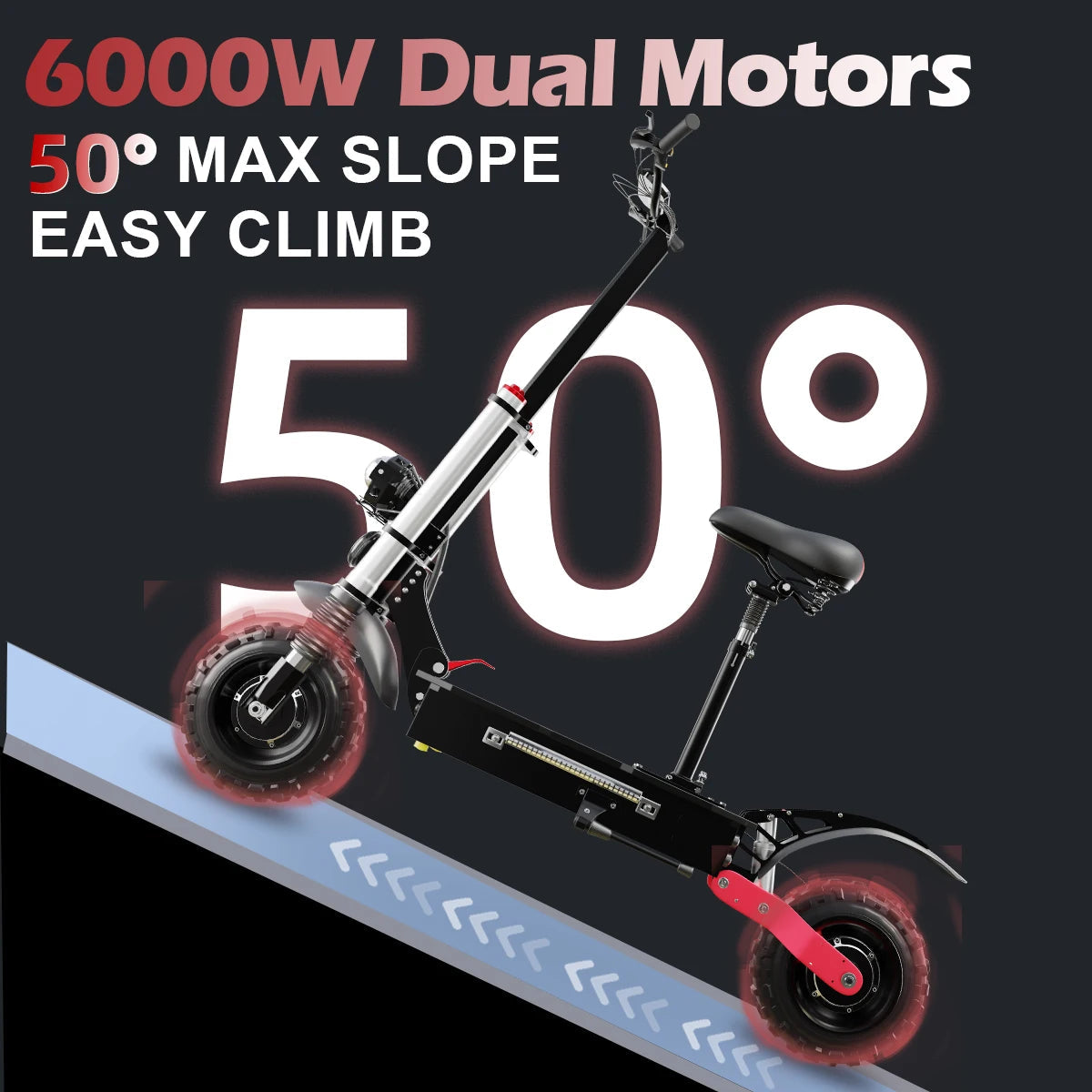 [8 models]10/11 Inch 48V-72V 1000W-6000W Electric Scooter 50-85km/h Fast E Scooter Off Road Electric Kick Scooter Foldable Adult Ai-TechWorld 