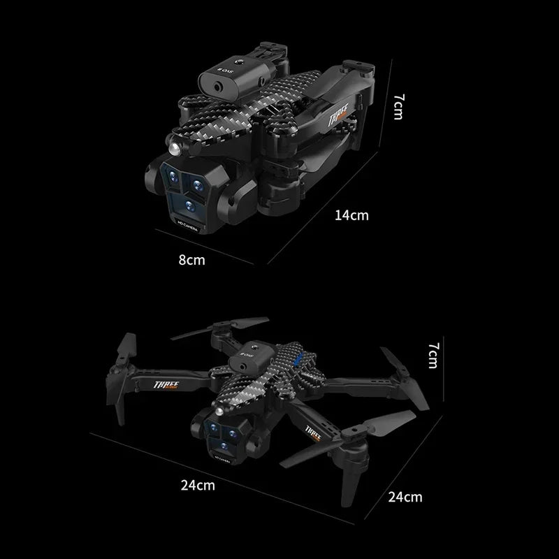Lenovo K10Max Drone 8K Professinal Three Camera Optical Flow Localization Four-way Obstacle Avoidance RC for Adults Child Toys Ai-TechWorld 