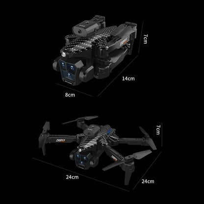 Lenovo K10Max Drone 8K Professinal Three Camera Optical Flow Localization Four-way Obstacle Avoidance RC for Adults Child Toys Ai-TechWorld 