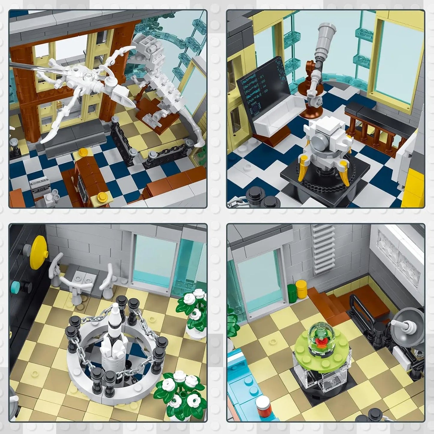 Building Blocks for Adults Science Museum, House Model Display and Collection Office Room Decor, City Technology Construction Se Ai-TechWorld 