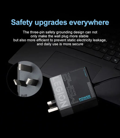 Worlds Fastest Lenovo Legion 245W Gan Power Adapter Universal Computer Charger Type-C Ai-TechWorld 