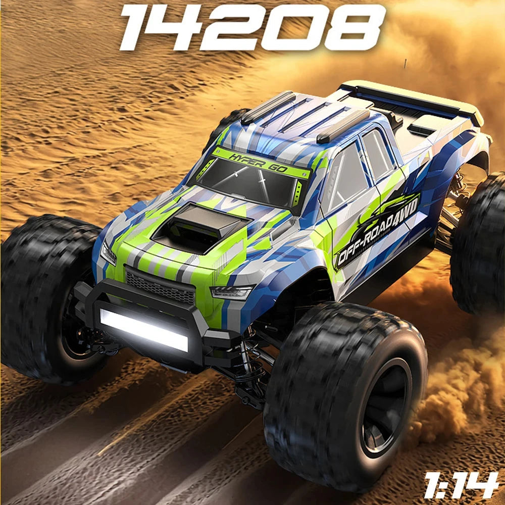 HYPER GO MJX 14207 14208 1/14 RC Car 41-53km/h Brushless 2.4G Remote Control 4WD Off-road High Speed RC Car Truck Hobby Toy Ai-TechWorld 