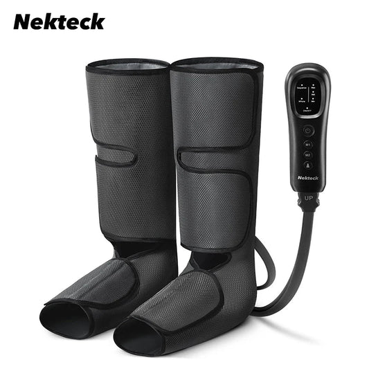 Nekteck Leg Massager Air Compression Calf Wraps Air Pressure Massage for Blood Circulation and Relaxation Lymphatic Drainage Ai-TechWorld 