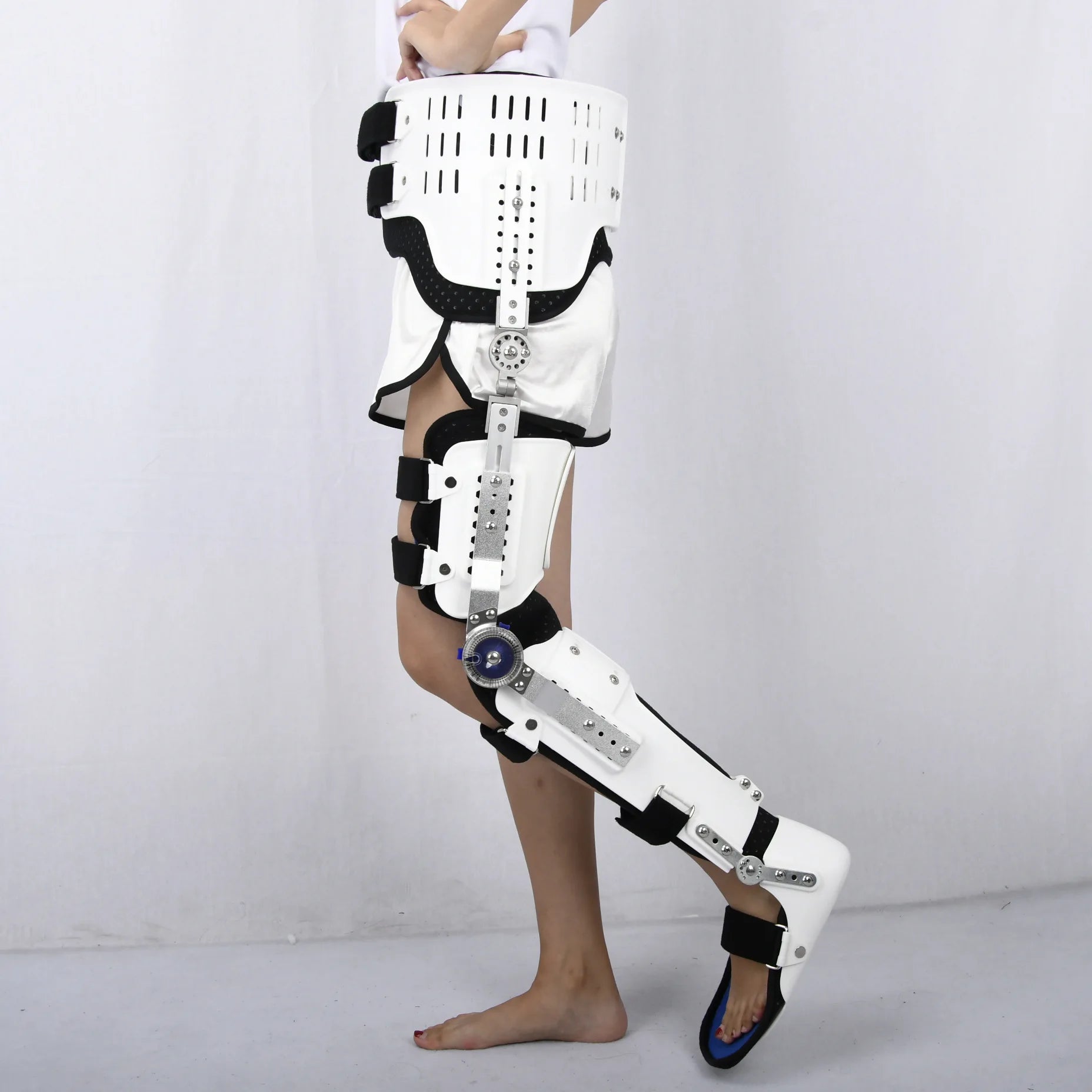Adult Adjustable Hip, Crotch, Waist, Knee, Ankle and Foot Joint Fixation Brace, High and Low Paraplegic Walking Brace Ai-TechWorld 