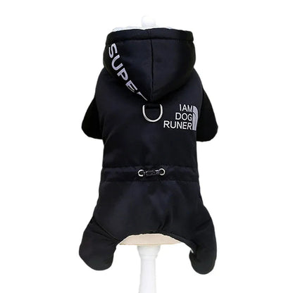Thicken Warm Dog Jumpsuit Winter Pet Dogs Clothes for Chihuahua Coat Waterproof Hoodie Puppy Overalls Poodle Jacket Pet Apparel Ai-TechWorld 