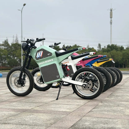 Powerful QS205v3 10000W 72V 100KMH 62MPH Fatbike Electric Road Bike Adults Fat Tire Fardriver 72V150A Controller E Motorcycle Ai-TechWorld 