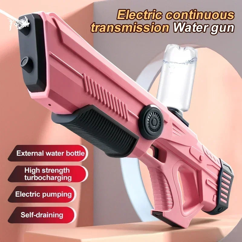 Electric Automatic Water Storage Gun Toys Portable Children Summer Beach Outdoor Fight Fantasy Spray Gun Toys Boy Kid Adult Game Ai-TechWorld 