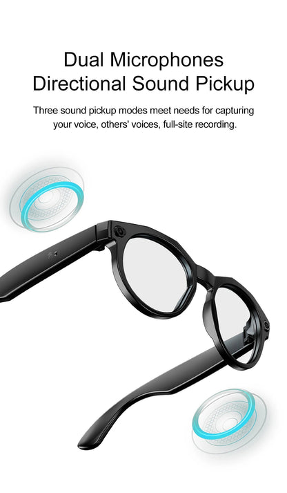 2026 New 4K HD AI Smart Glasses Men 800W Pixel Camera Bluetooth Call 4GB WIFI Transmission Voice Assistant Smart Glasses Women Ai-TechWorld 