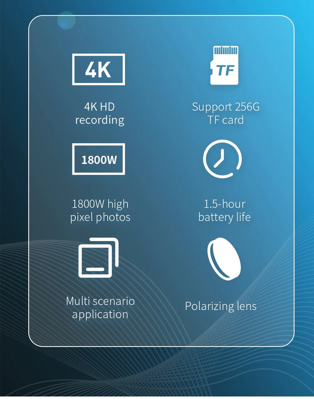 4K HD Glasses Camera Video Driving Record Cycling Video Smart Glasses With Eyewear Camcorder For Outdoor Mini Camera Ai-TechWorld 