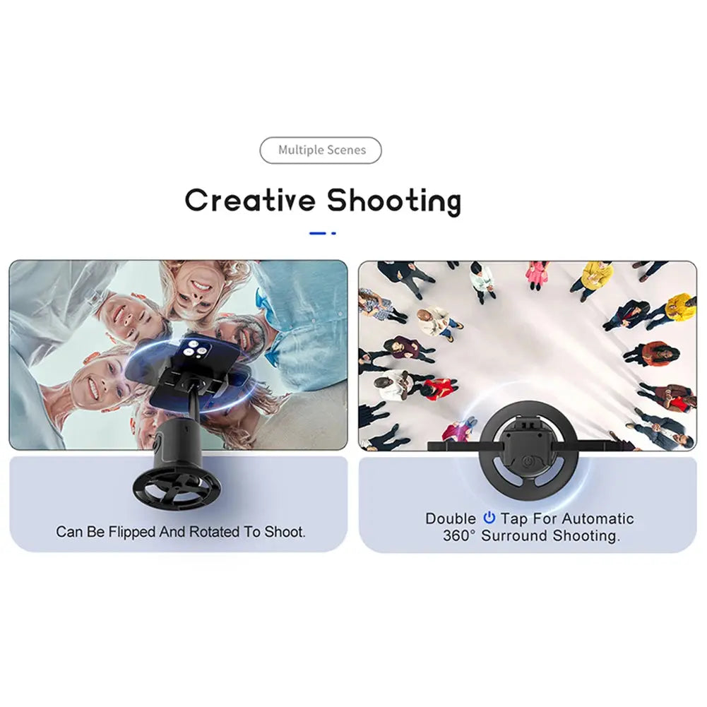 360-degree Follow-up Gimbal Stabilizer Smart Ai Face Recognition Mobile Phone Selfie Stick Tracking Gimbal Ai-TechWorld 