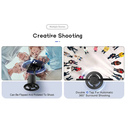 360-degree Follow-up Gimbal Stabilizer Smart Ai Face Recognition Mobile Phone Selfie Stick Tracking Gimbal Ai-TechWorld 