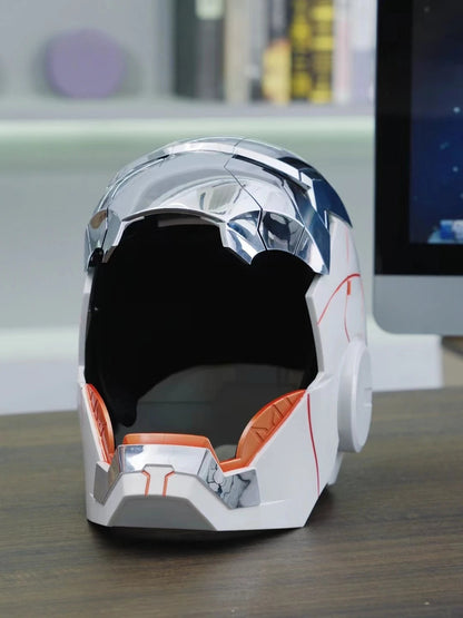 New AutoKing 1:1 Mk5 Iron Man Helmet Cosplay Voice Control Eyes with Light Model Toys for Adult Electric Wearable Christmas Gift Ai-TechWorld 