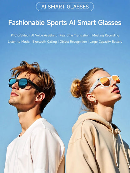 Xiaomi 6K HD AI Smart Camera Glasses Multifunctional Bluetooth Calling Voice Assistant Music Player Translation Camera Glasses Ai-TechWorld 