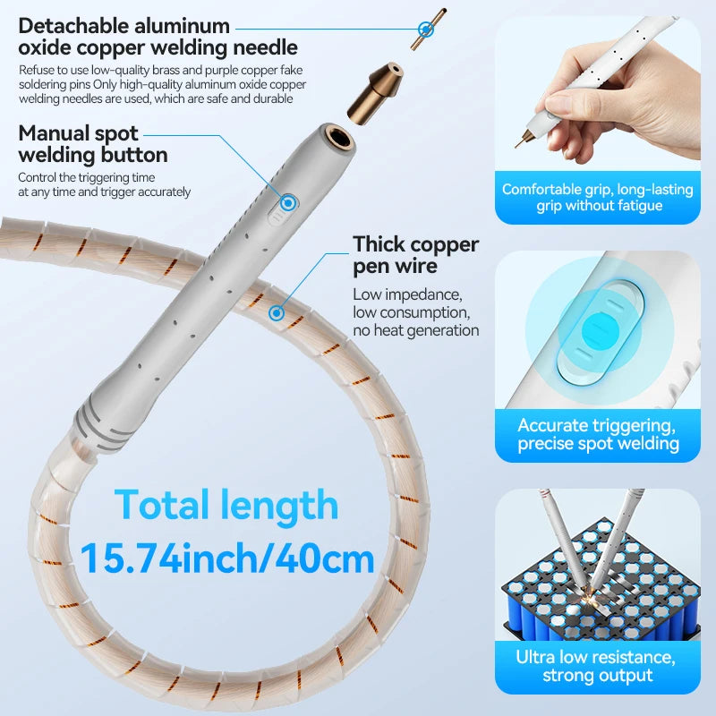 AWithZ UF20B Spot Welder Super Farad Capacitor Spot Welding Machine 18650 Lithium Battery DIY Nickel Sheet Welding Machine EU Ai-TechWorld 