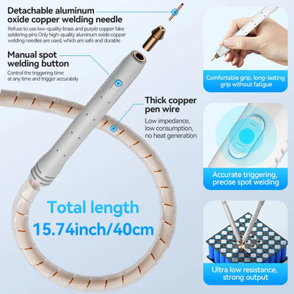 AWithZ UF20B Spot Welder Super Farad Capacitor Spot Welding Machine 18650 Lithium Battery DIY Nickel Sheet Welding Machine EU Ai-TechWorld 