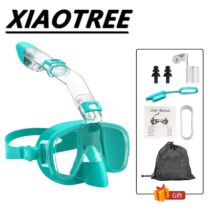 Underwater Snorkeling Half face Face Children Swimming Mask Set Scuba Diving Respirator Masks Anti Fog Safe Breathing for Adult Ai-TechWorld 