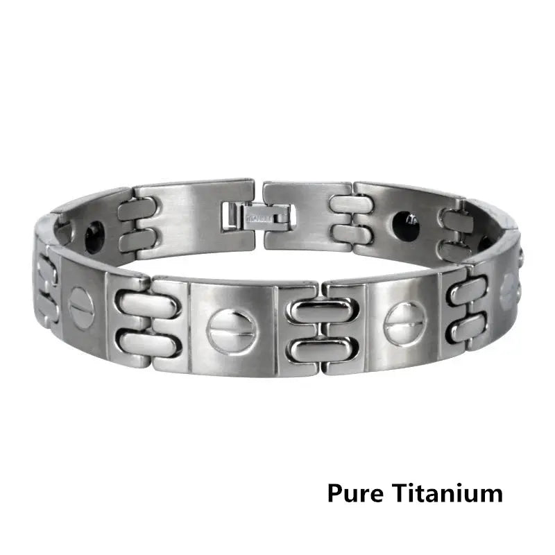 Pure Titanium Hematite Therapy Bracelet Tungsten Ceramic Blood Pressure Slimming Bracelet Weight Loss Bracelet Ai-TechWorld 