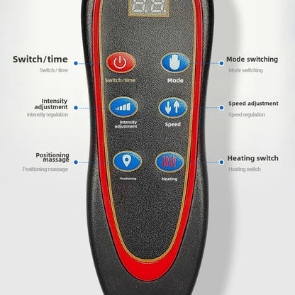 Multifunctional Lumbar Traction Massage Mattress Cushion Full Body Electric Shoulder Neck Waist Back Vibrations Removable Gift Ai-TechWorld 