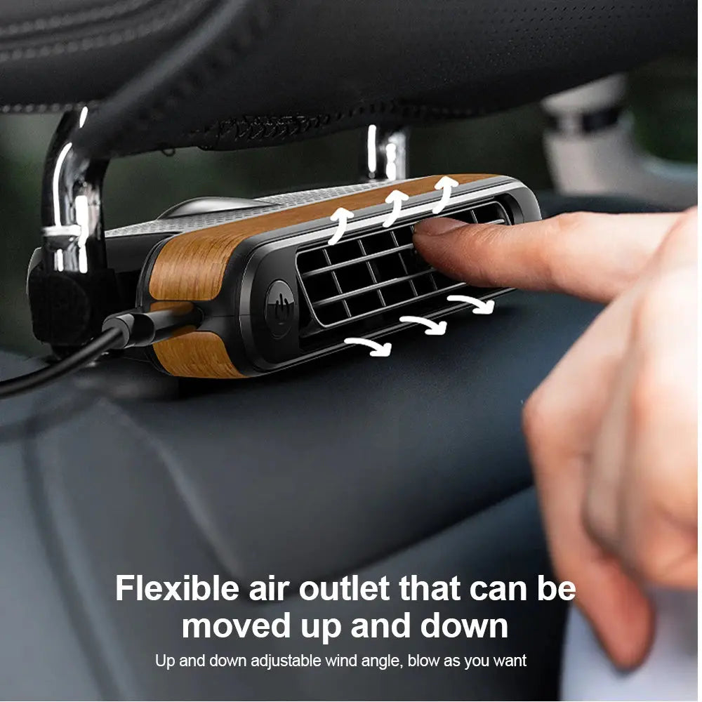 Portable Car Seat Cooling Fan Car Rear Backrest Electric Fan USB Power Supply Fan Air Conditioner Car Interior Accessories Ai-TechWorld 