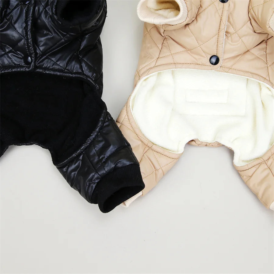 Thicken Warm Dog Jumpsuit Winter Pet Dogs Clothes for Chihuahua Coat Waterproof Hoodie Puppy Overalls Poodle Jacket Pet Apparel Ai-TechWorld 