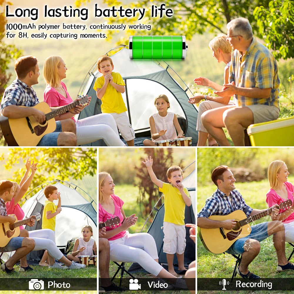 Mini Cam 4K 1080P Pocket Camcorder HD Cam 1.3" LCD Screen 270° Rotatable Wifi Mini Camera with Waterproof Case Motion Cameras Ai-TechWorld 