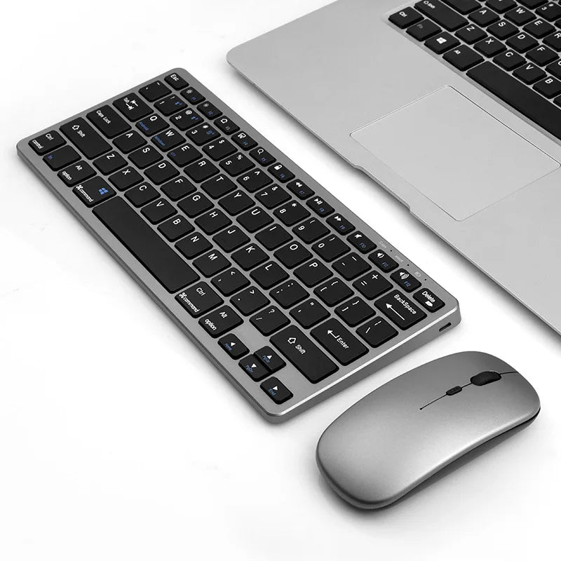 2.4G Wireless Keyboard Mouse Set Bluetooth 5.0 Keyboard Mouse Combo 2 modes Mini Keyboard Mouse For Laptop PC Accessories Ai-TechWorld   ai-techworld