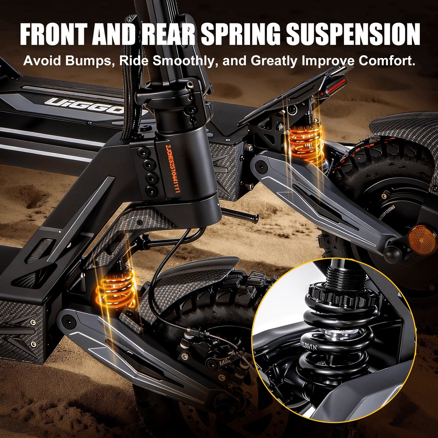 EOEOTWO K2MAX Electric Scooter 45Mph 4000W Peak Dual Motor 40Mile Range EScooter Adults Dual Suspension Fast Charging Scooter Ai-TechWorld 