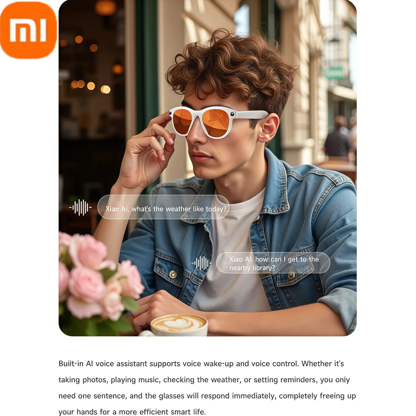Xiaomi 6K HD AI Smart Camera Glasses Multifunctional Bluetooth Calling Voice Assistant Music Player Translation Camera Glasses Ai-TechWorld 