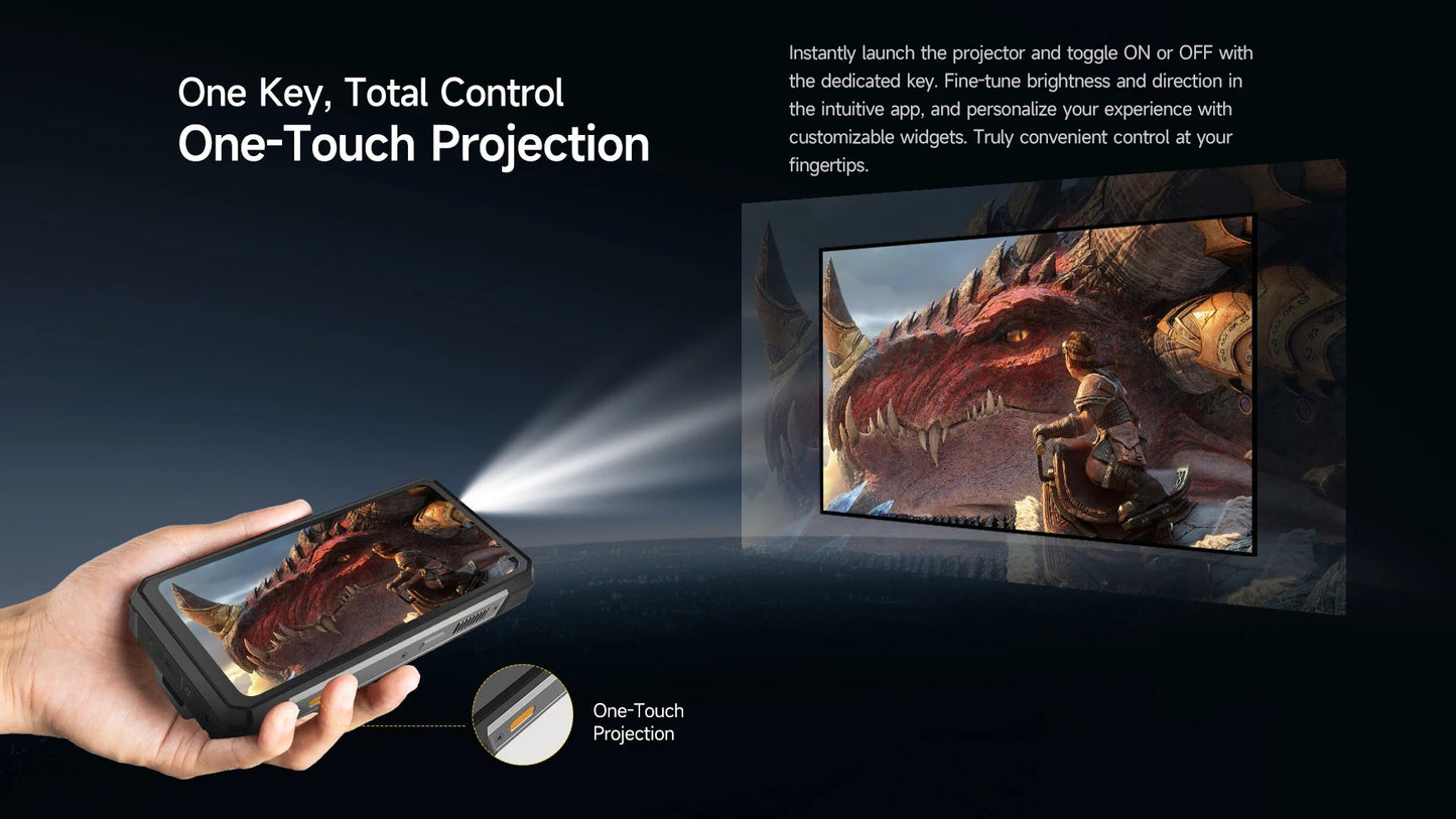 【World Premiere】Ulefone Armor 34 Pro 5G AI Rugged Phone 25500mAh Up to 32GB+512GB Built-in Projector 120Hz 6.95" NFC Smartphone Ai-TechWorld 