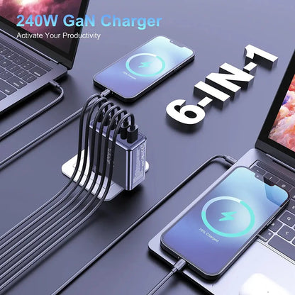 Ubigbuy 240W GaN Charger Fast Charging 140W PD3.1 PPS Ai-TechWorld 