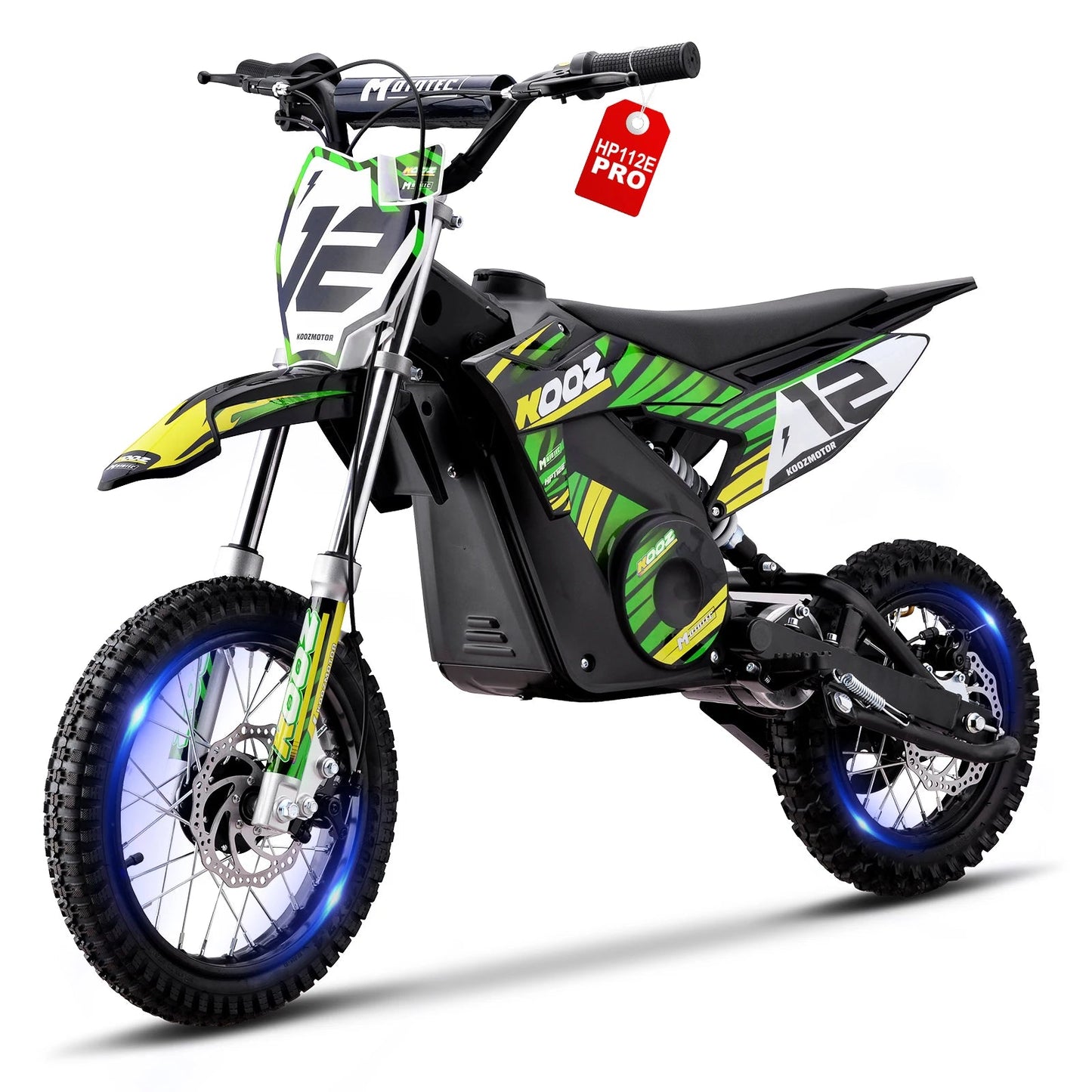 KOOZ HP112E PRO 36V 1000W Electric Motorcycle for Kids, Electric Dirt Bike Up to 20.6 MPH & 19 Miles Long-Range,UL 2849. Ai-TechWorld 