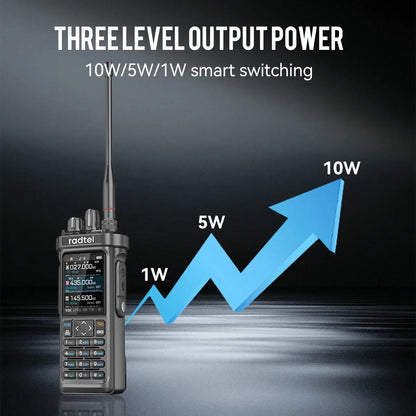 Radtel RT-950 PRO Bluetooth GPS APRS Programmable RGB Screen Frequency FM/SSB+71cm Dual-band 86mhz Ham Handtalkie W/ APP Ai-TechWorld 