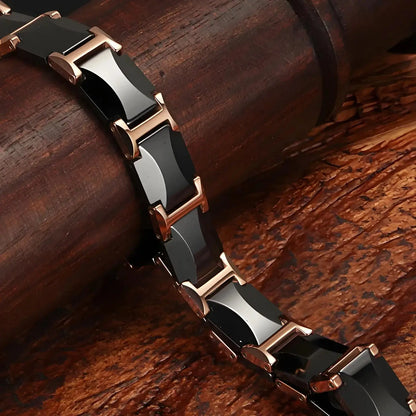 ARADOO Premium Ceramic Bracelet for Men Women with Crescent Design Wristband Jewelry Gifts Ai-TechWorld 