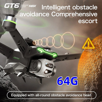 GT6 Professional Drone Long Range Flight Battery Quadcopter 4K HD Wifi Dron Aerial Photography Obstacle Avoidance Aircraft Ai-TechWorld 