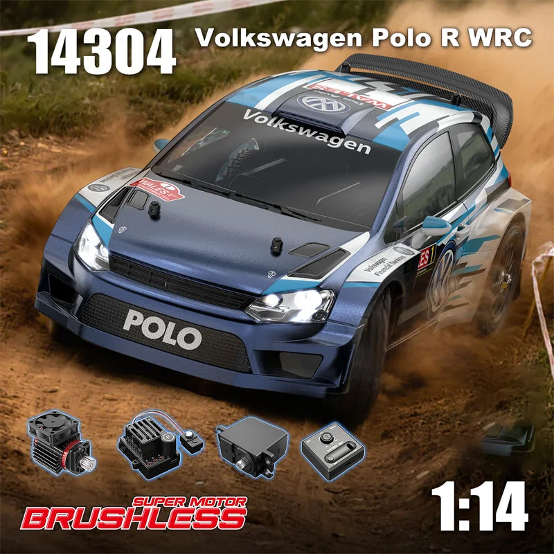 New MJX 10208 Small Monster 1/10 Hypergo 2.4G Brushless High Speed RC Professional Adult Off road Remote Control Vehicle RC Cars Ai-TechWorld 