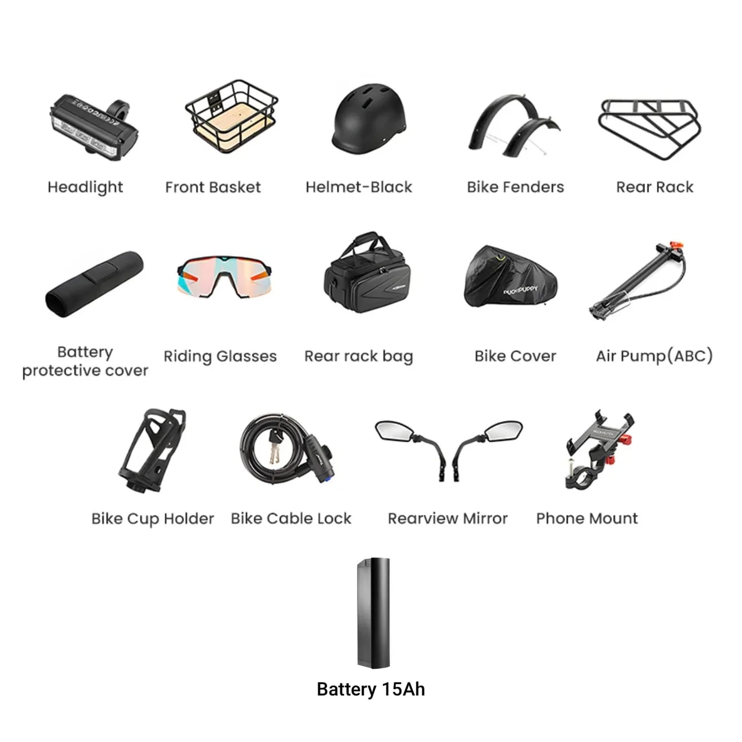 PUCKIPUPPY Labrador pro Electric Bike 1350W Peak 48V 20AH Battery Ebike 26" Fat Tire Electric Mountain Bike 2-Year Warranty Ai-TechWorld 
