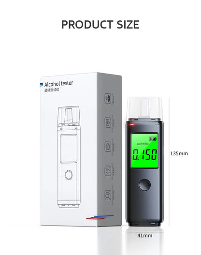 ZW Breathalyzer Rechargeable | Professional-Grade Accuracy | Portable Breath Alcohol Tester for Personal & Professional Use Pro Ai-TechWorld 