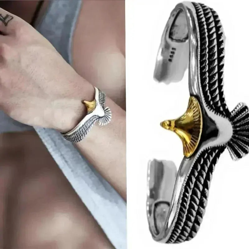 Retro Domineering Lion Head Animal Bracelet for Men Stainless Steel Braided Chain Wristband Bracelet Hip Hop Jewelry Ai-TechWorld 