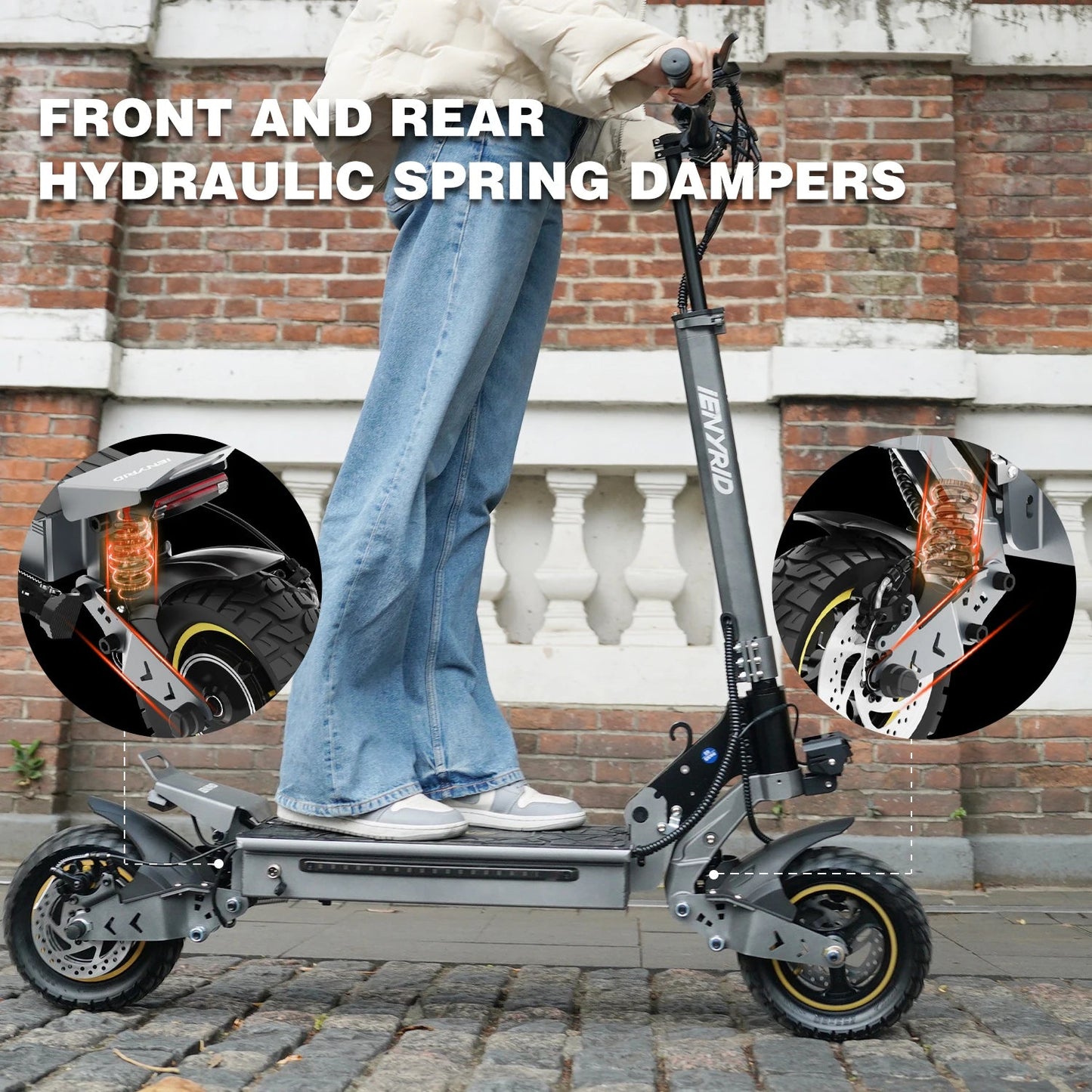 IENYRID IE-S1 Electric Scooter 800W Motor 48V15AH Lithium Battery E-Scooter 10-inch Off-road Tires Foldable E-Scooters Ai-TechWorld 
