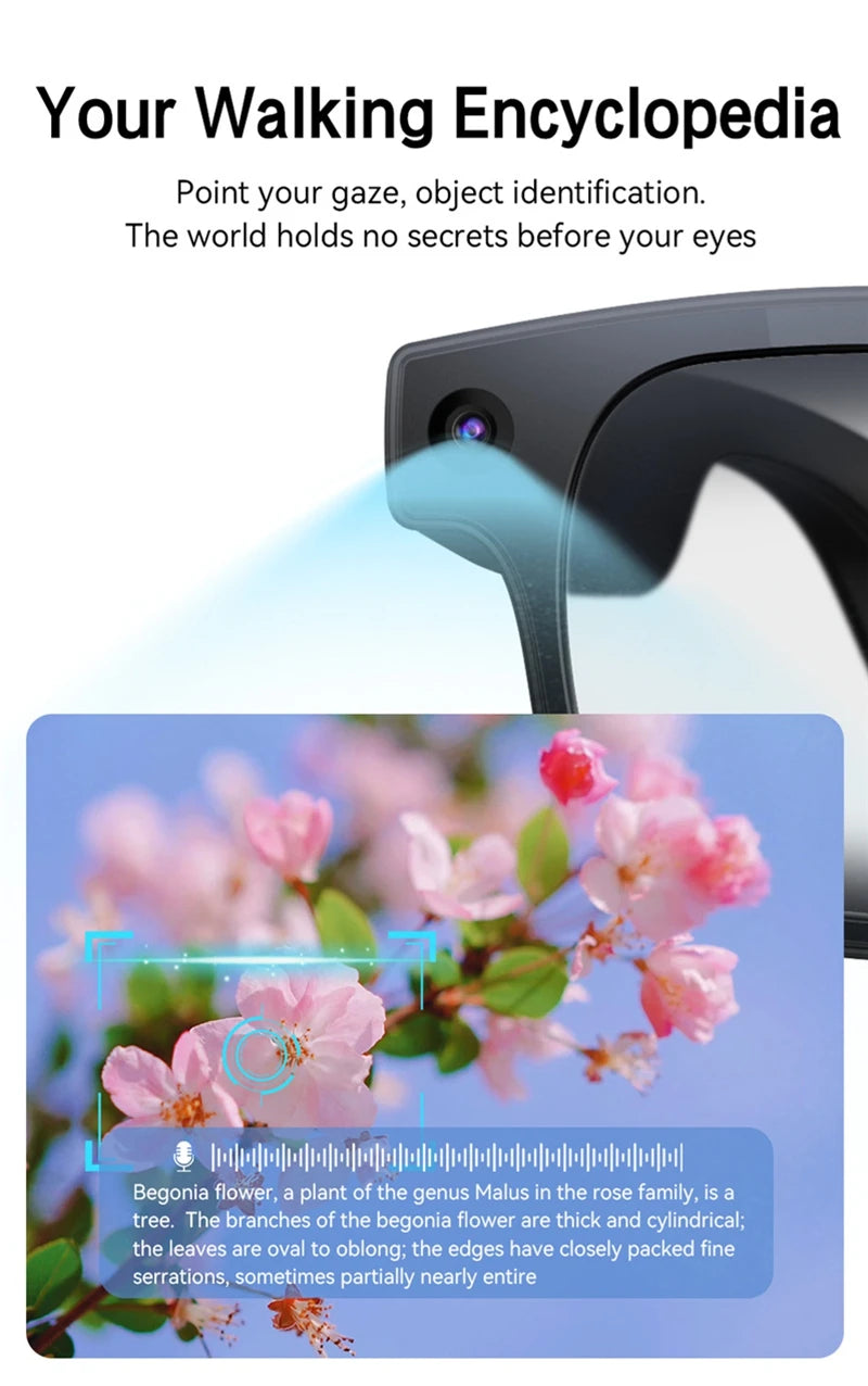 Xiaomi Smart Glasses AI 8K HD Recording Videos Photo Recognition Answer Translation Music Player Multifunction Anti-UV Lenses Ai-TechWorld 
