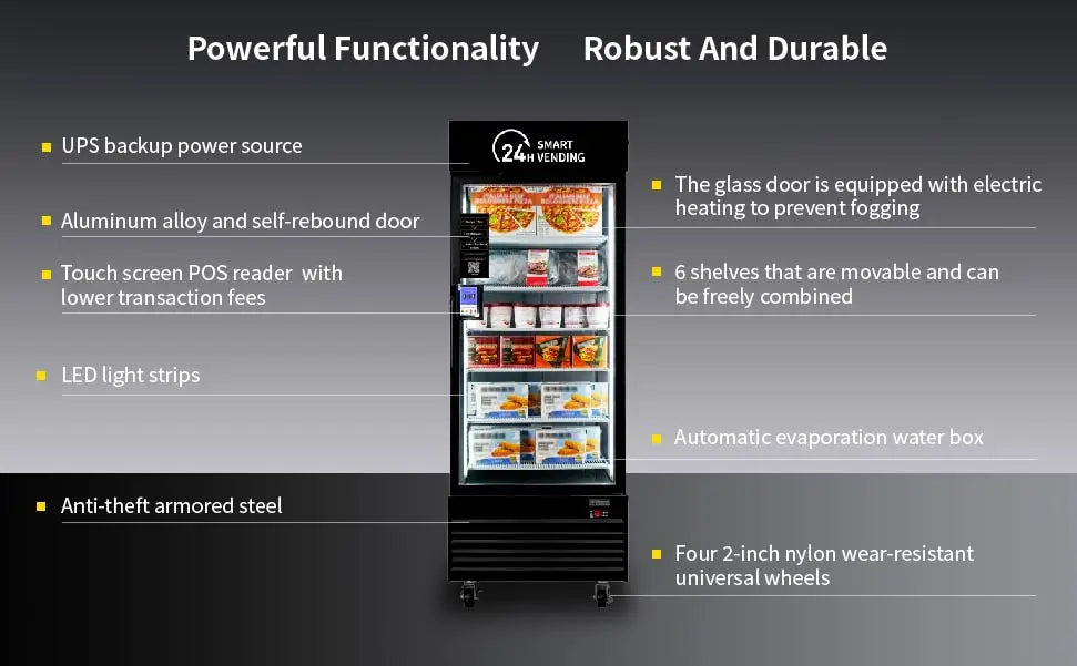 HAHA Smart Vending Freezer POS NFC Temperature Range -8F to 50F for Ice Cream And Drinks(550) Ai-TechWorld 