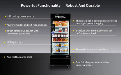 HAHA Smart Vending Freezer POS NFC Temperature Range -8F to 50F for Ice Cream And Drinks(550) Ai-TechWorld 