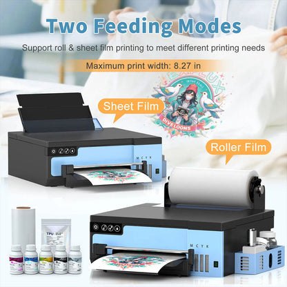 A4 DTF Printer Machine For Epson XP600 Printhead Direct to Film Transfer Machine For Dark/Light T-Shirts Fabrics Hats Leather Ai-TechWorld   ai-techworld