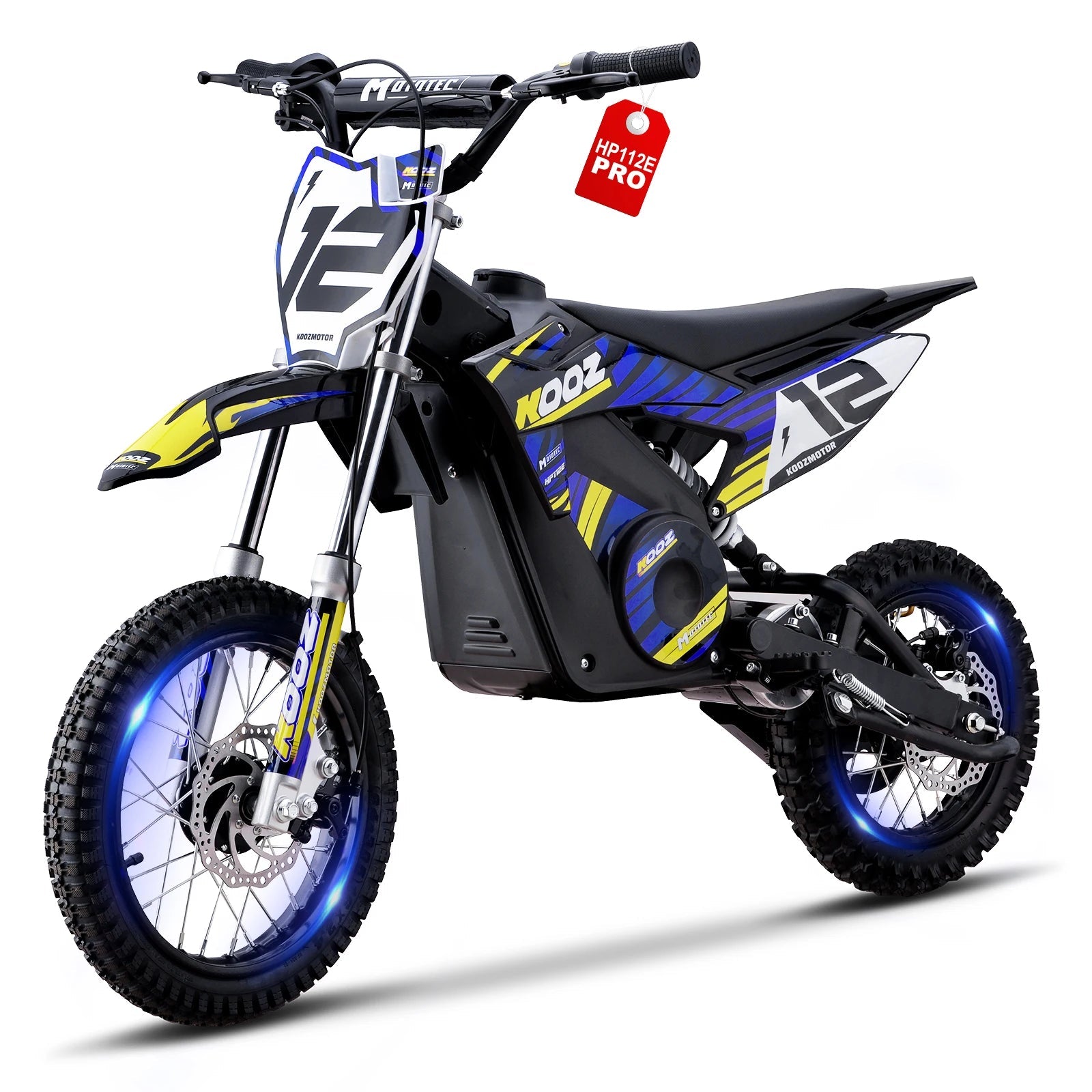 KOOZ HP112E PRO 36V 1000W Electric Motorcycle for Kids, Electric Dirt Bike Up to 20.6 MPH & 19 Miles Long-Range,UL 2849. Ai-TechWorld 