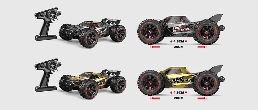 MJX 14209 14210 V3.0 1/14 RC Car 75km/h Brushless Hyper Go 2.4G Remote Control 4WD Off-road Racing RC Truck Electric Hobby Toy Ai-TechWorld 