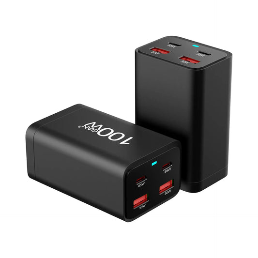 100W GaN Charger 4 Ports USB Type C PD Charger Ai-TechWorld 