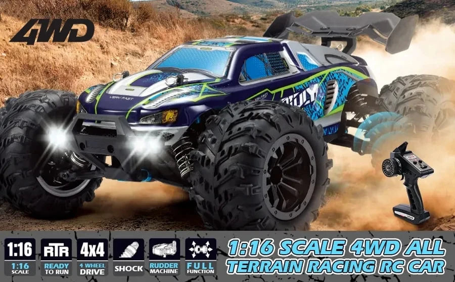 4WD Remote Control Car Off Road 4x4 RC High Speed Buggy Truck Super Brushless 50 or 80KM/H Fast Drift Racing Toy Kids Adults Ai-TechWorld 