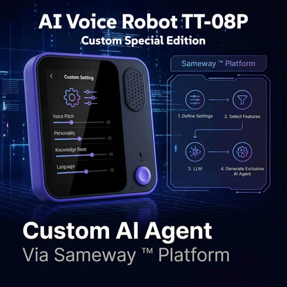 AI Voice Robot TT-08P Chatbot Custom AI Agent LLM Multilingual GPT Emotion Recognition Localized Privacy Protection MCP Settings Ai-TechWorld   ai-techworld