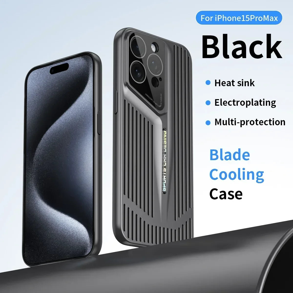Comes With lLns Film Breathable Heat Dissipation Cooling Cases For iPhone 16 15 Pro Max 14 13 12 11 PC Hard Back Covers Ai-TechWorld 