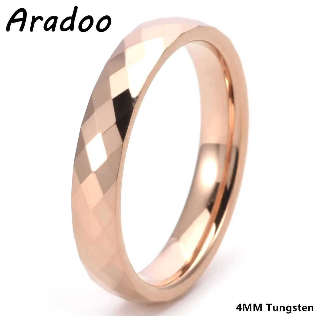 Tungsten Steel Ring Rhombus Luxury Simple Fashion Tungsten Ring Couples Ring Ai-TechWorld 